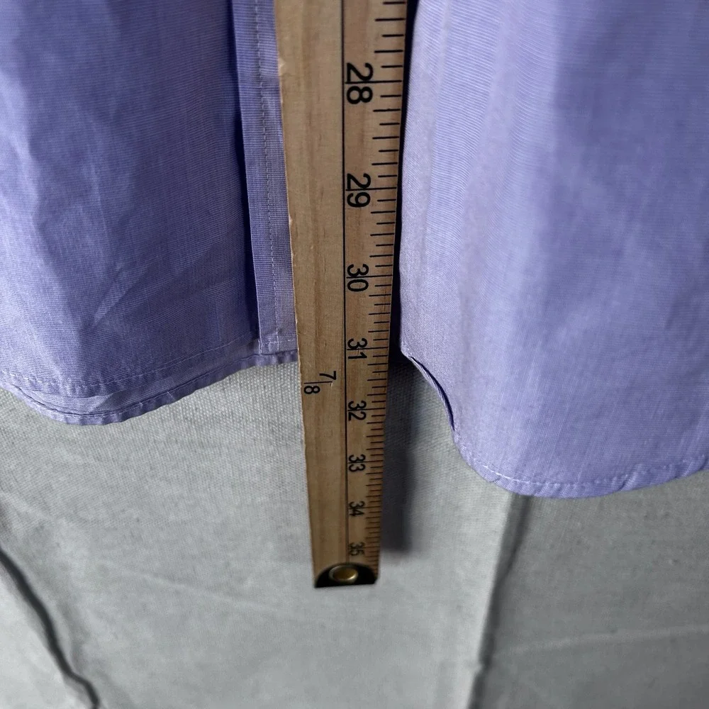 J.Crew Ludlow Dress Shirt Men Medium Purple 120s 2-Ply Cotton Button Down Pocket
